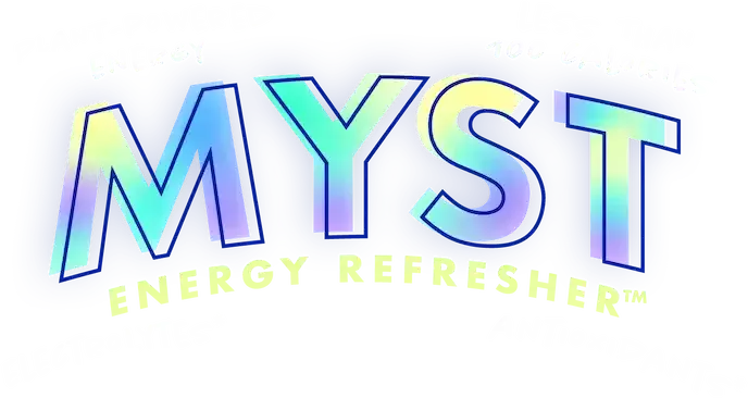 myst energy refresher, plant powered energy with electrolytes and antioxidants for less then 100 calories