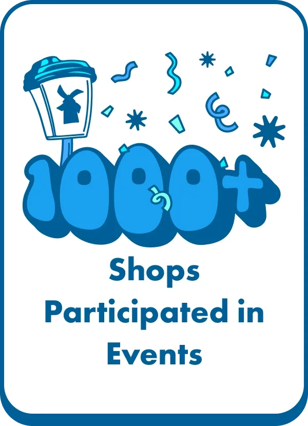 Over 1000 Shops Participated in Events