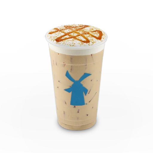 Espresso, Salted Caramel, Cinnamon & White Chocolate Breve (Half-and-Half) w/ Soft Top®, Caramel Drizzle & Raw Sugar Sprinks