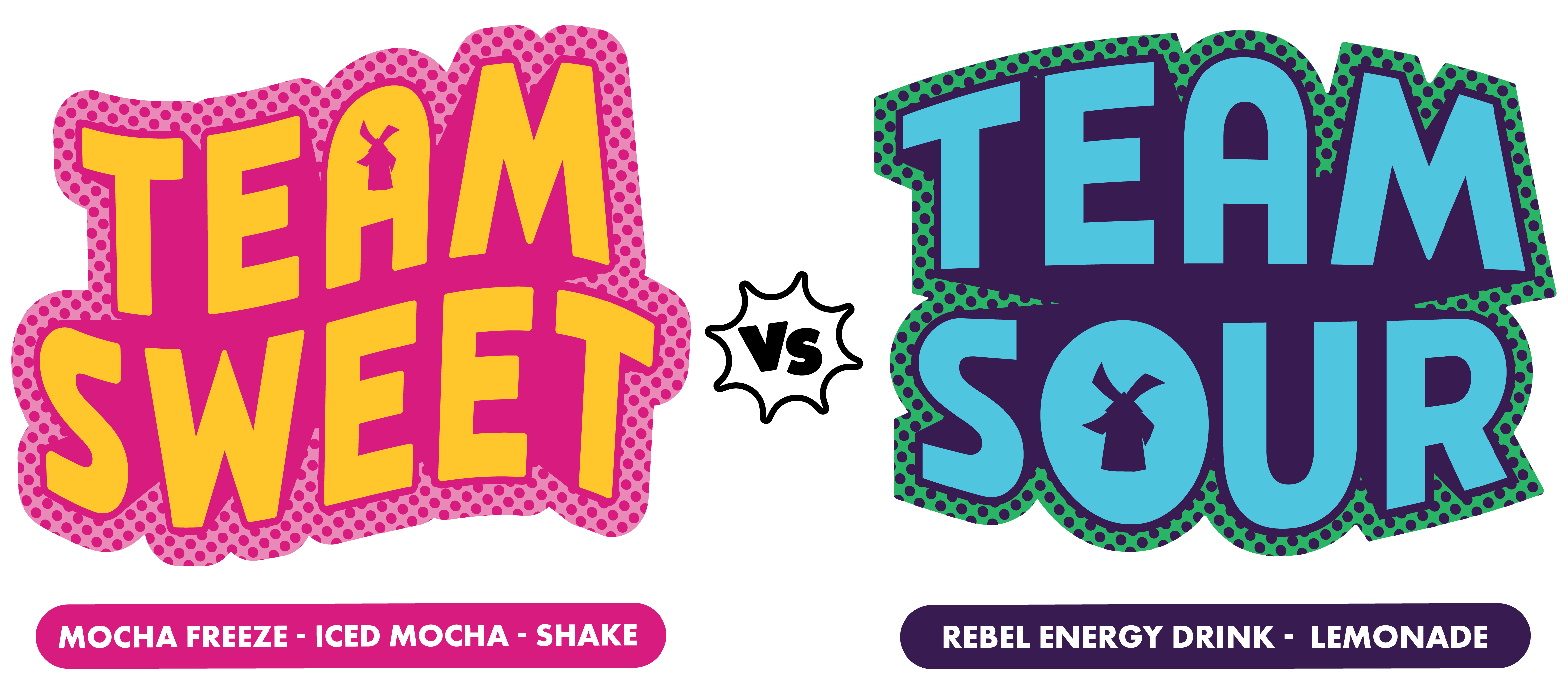 team sweet vs team sour brownie batter vs sour berry blast drinks