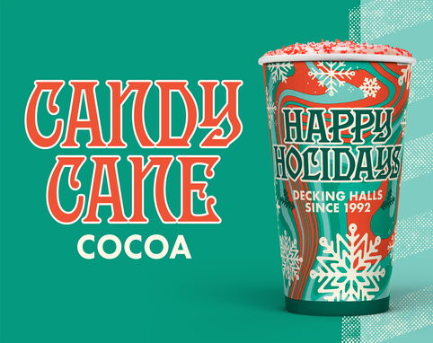 Dutch Bros Holiday Drink Candy Cane cocoa