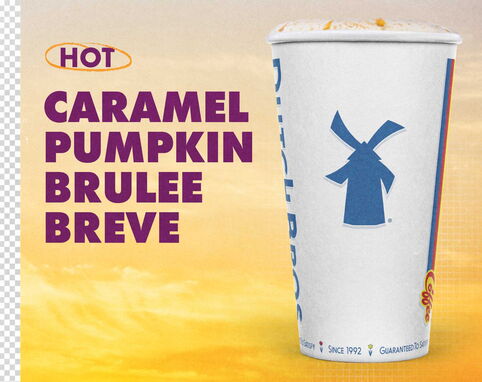Hot Caramel Pumpkin Brulee Breve