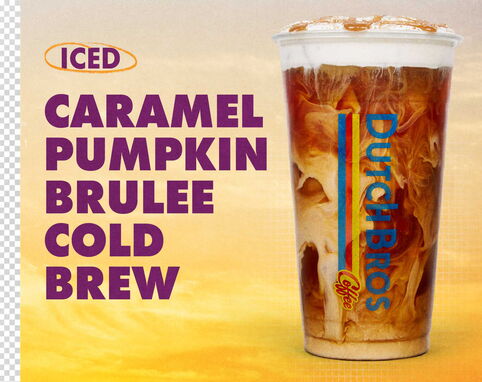 Iced Caramel Pumpkin Brulee Cold Brew