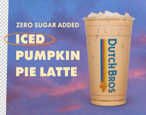 No sugar added Iced Pumpkin Pie Latte