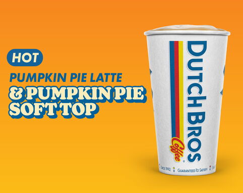 Hot Pumpkin Pie Latte and Pumpkin Pie Soft Top