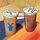 Two iced Dutch Bros drinks are shown