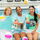 summer social drinks, mudslide mocha, strawberry colada and blue lagoon with strawberry