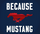 The Mustangs for Mustangs logo of a horse