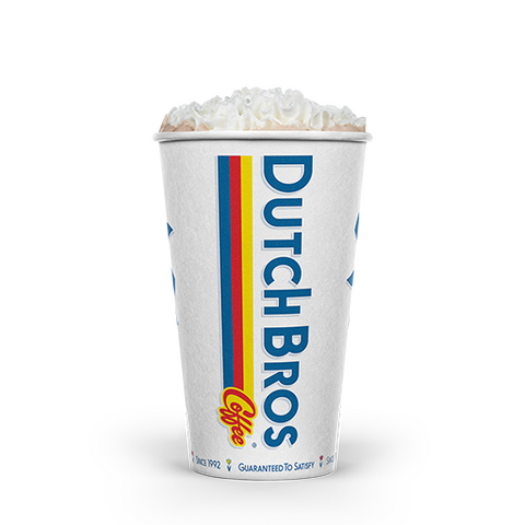 white chocolate dutch cocoa with whipped cream