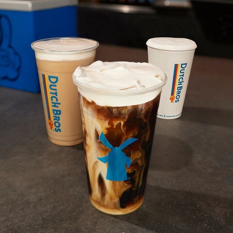 Dutch Bros lavender drinks are available in iced and hot coffee