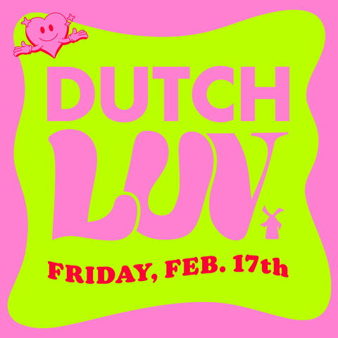 This image shows our Dutch Luv logo and the date of this years event on February 17th