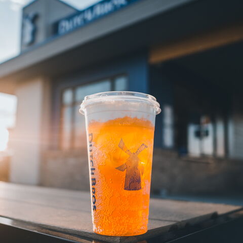 A Dutch Bros Watermelon Rebel 