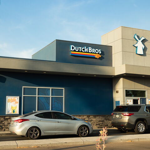 Dutch Bros drive-thru window